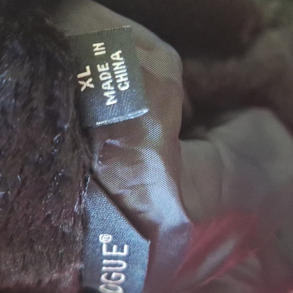 Dialogue Black Faux Fur Jacket with Hidden Snaps & 3/4 Sleeves “My Fair Lady” XL - Picture 8 of 10